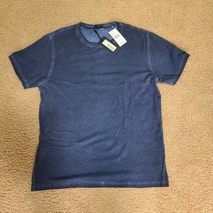 Patrick Assaraf Sublime Wash Tee Large Navy